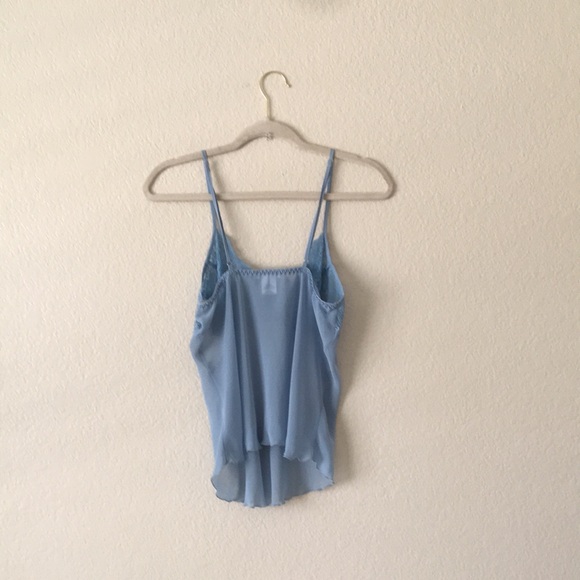 Je T'adore Babydoll Camisole Lace Cami Tank Top Chiffon - Picture 2 of 14